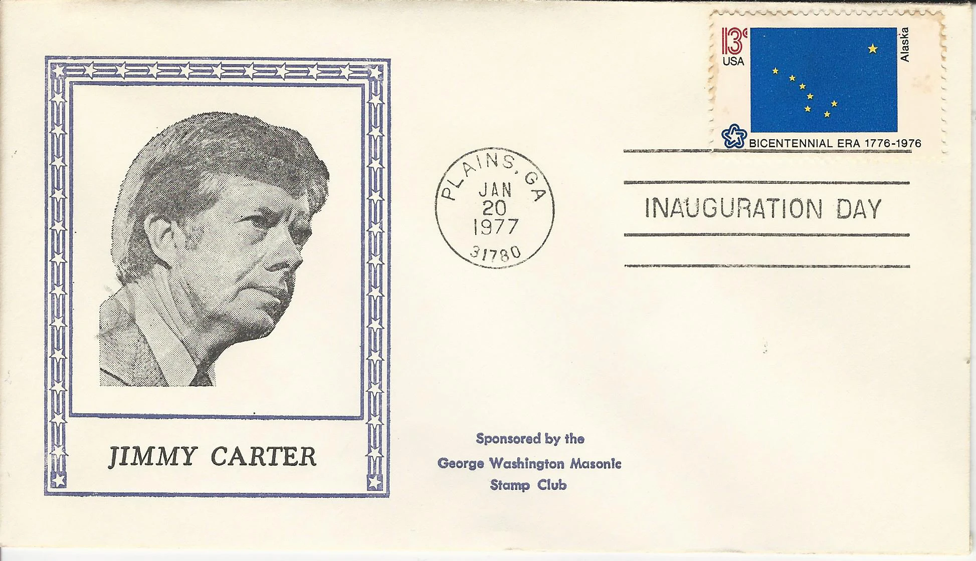 Inauguration Jimmy Carter Postmark #1: Washington, DC —&hellip;